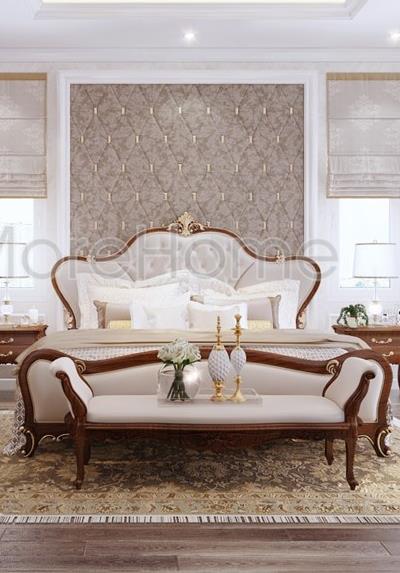  Các mẫu giường gỗ óc chó tại biệt thự Phan Thiết đẳng cấp